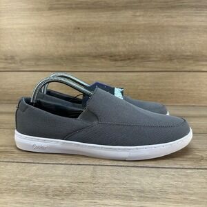 Cuater By Travis Mathew Men's Sz 8 The Phenom Slip On Golf Shoes Grey Woven